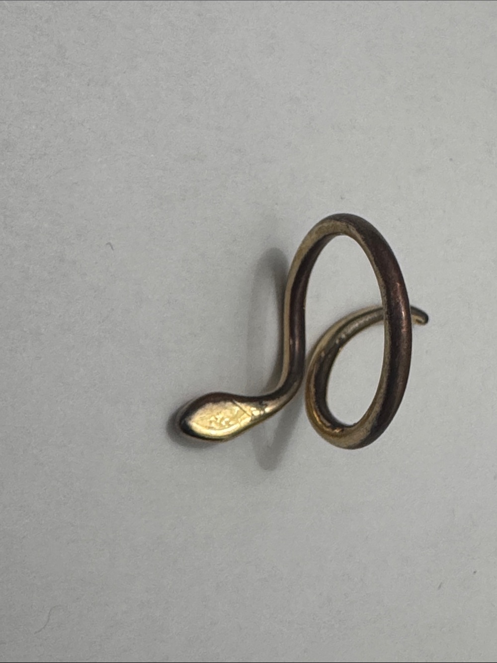 Gold Tone Snake Wrap Ring - Picture 6 of 7